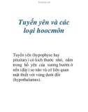 Tuyến yên và các loại hoocmôn (tt)