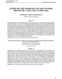 Sử dụng ảnh viễn thám để ước tính sinh khối rừng trên mặt đất: Thách thức và triển vọng