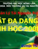 Bài thuyết trình: Luật đa dạng sinh học 2008