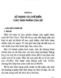 Sử dụng và chế biến các sản phẩm từ dê