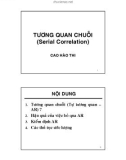 TƯƠNG QUAN CHUỖI (Serial Correlation)