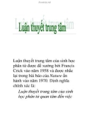 Luận thuyết trung tâm của sinh học phân tử