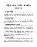 Bệnh viêm tuyến vú, viêm núm vú