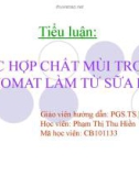 TIỂU LUẬN CÁC HỢP CHẤT MÙI TRONG PHOMAT LÀM TỪ SỮA BÒ