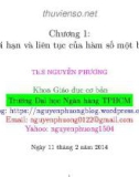 Bài giảng Toán cao cấp: Chương 1 - ThS. Nguyễn Phương