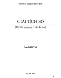 Bài giảng Giải tích số - Nguyễn Thị Vinh