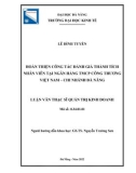 Luận văn Thạc sĩ Quản trị kinh doanh: Hoàn thiện công tác đánh giá thành tích nhân viên tại ngân hàng TMCP Công thương Việt Nam - Chi nhánh Đà Nẵng