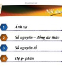 Ánh Xạ Và Số Nguyên Tố