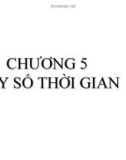 Bài giảng Nguyên lý thống kê kinh tế - Chương 5