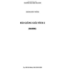 Bài giảng Giải tích 2: Chương 1 - Hoàng Đức Thắng