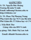 Bài giảng Vi sinh vật học: Chương 1 - PGS. TS. Nguyễn Đức Hoàng