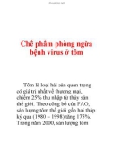 Chế phẩm phòng ngừa bệnh virus ở tôm