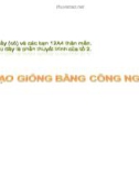 Tạo giống bằng công nghệ gen tạo giống thực vật