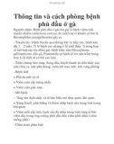 Thông tin và cách phòng bệnh phù đầu ở gà