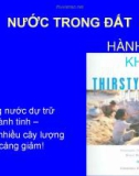 Bài giảng Thổ nhưỡng: Chương Nước trong đất - Võ Thanh Phong