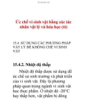 Tài liệu: Ức chế vi sinh vật bằng các tác nhân vật lý và hóa học (tt)