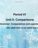 Unit 5 Comparisons