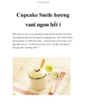 Cupcake Smile hương vani ngon hết í