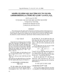 Nghiên cứu động học trong quá trình phản ứng xúc tác oxi hóa Lumomagnezon (Lm) trong hệ: H2O-Mn2+Lm-HCO-3 - H2O2