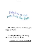 phân loại vi sinh vật bằng sinh học phân tử (tt)