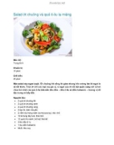 Salad ớt chuông và quả ô-liu lạ miệng