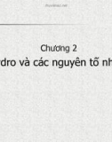 Bài giảng Chương 2: Hydro và các nguyên tố nhóm I