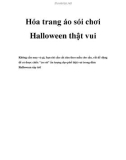 Hóa trang áo sói chơi Halloween thật vui