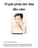 10 giải pháp làm đẹp đầu năm