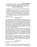 Nghiên cứu hoạt hóa vật liệu ống nano cacbon ứng dụng hấp phụ 2,4-diclophenoxyaxetic axit trong dung dịch nước