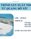 Bài thuyết trình: Quy trình sản xuất nhôm từ quặng bô xít