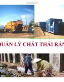 Bài giảng Quản lý chất thải rắn