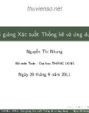 Bài giảng Xác suất thống kê và ứng dụng trong kinh tế xã hội: Chương 8 - Nguyễn Thị Nhung