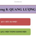 Bài giảng Chương 8: Quang lượng tử