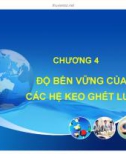 Bài giảng Hóa keo: Chương 4 - ThS. Trương Đình Đức