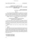 Đánh giá sự tác động của chì lên quá trình phát triển phôi cá Ngựa vằn - Danio rerio (Hamilton, 1822)