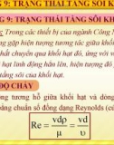 Bài giảng các quá trình cơ học - Chương 9: Trạng thái tâng sôi khối hạt