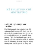 kỹ thuật pha chê mô trường