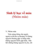 Sinh lý học về máu (Nhóm máu)