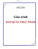 Giáo trình học BẢO QUẢN THỰC PHẨM