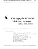 Giáo trình Hóa học vô cơ (Tập 1: Các nguyên tố phi kim): Phần 2