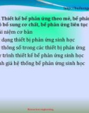 Bài giảng Kỹ thuật phản ứng sinh học: Chương 4 - Bùi Hồng Quân