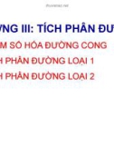 Bài giảng Giải tích 2 - Chương 3: Tích phân đường (Phần 1)