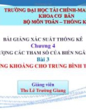 Bài giảng Lý thuyết xác suất và thống kê toán: Chương 4.3 - ThS. Lê Trường Giang