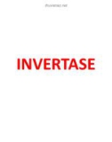 Bài giảng Enzyme Inverstase