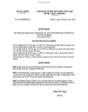 Quyết định số 01/1998/QĐ-BTC