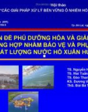 VẤN ĐỀ PHÚ DƯỠNG HÓA VÀ GIẢI PHÁP TỔNG HỢP NHẰM BẢO VỆ VÀ PHỤC HỒI CHẤT LƯỢNG NƯỚC HỒ XUÂN HƯƠNG