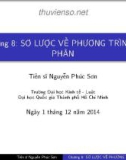 Bài giảng Toán cao cấp: Chương 8 - TS. Nguyễn Phúc Sơn