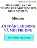 Bài giảng An toàn lao động và môi trường - Chương 5: Môi trường