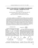 Effect of solvents on tautomeric equilibrium of acetyl acetone: A Theoretical study