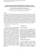 A study on the corrosive inhibition ability of CT3 steel in 1 M HCl solution by caffeine and some characteristics of the inhibition process